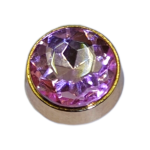 Μεταλλικό Αξεσουάρ για Διακόσμηση Παπουτσιών Crocs σχέδιο Circle Gem Pink - Image 2