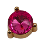 Μεταλλικό Αξεσουάρ για Διακόσμηση Παπουτσιών Crocs σχέδιο Circle Fuchsia Gem - Image 3