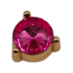 Μεταλλικό Αξεσουάρ για Διακόσμηση Παπουτσιών Crocs σχέδιο Circle Fuchsia Gem - Image 2