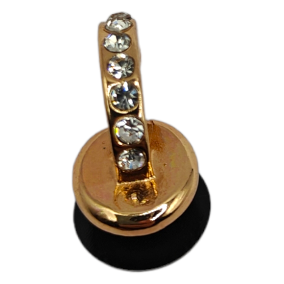 Μεταλλικό Αξεσουάρ για Διακόσμηση Παπουτσιών Crocs σχέδιο Gold Strass Hood Drop - Image 2