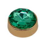 Μεταλλικό Αξεσουάρ για Διακόσμηση Παπουτσιών Crocs σχέδιο Emerald Circle Gem