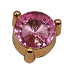 Μεταλλικό Αξεσουάρ για Διακόσμηση Παπουτσιών Crocs σχέδιο Circle Pink Gem - Image 3