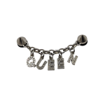 Μεταλλικό Αξεσουάρ για Διακόσμηση Παπουτσιών Crocs σχέδιο Queen Chain Silver with Strass - Image 3