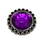 Μεταλλικό Αξεσουάρ για Διακόσμηση Παπουτσιών Crocs σχέδιο Amethyst Stone Purple