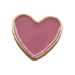 Μεταλλικό Αξεσουάρ για Διακόσμηση Παπουτσιών Crocs σχέδιο Pink Heart - Image 2