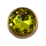 Μεταλλικό Αξεσουάρ για Διακόσμηση Παπουτσιών Crocs σχέδιο Yellow Circle Gem - Image 3