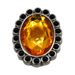 Μεταλλικό Αξεσουάρ για Διακόσμηση Παπουτσιών Crocs σχέδιο Rhinestone Honey