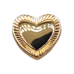 Μεταλλικό Αξεσουάρ για Διακόσμηση Παπουτσιών Crocs σχέδιο Gold Heart - Image 3