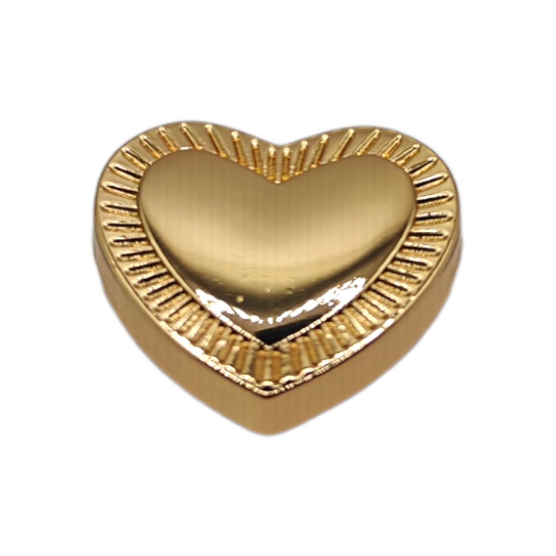 Μεταλλικό Αξεσουάρ για Διακόσμηση Παπουτσιών Crocs σχέδιο Gold Heart - Image 2