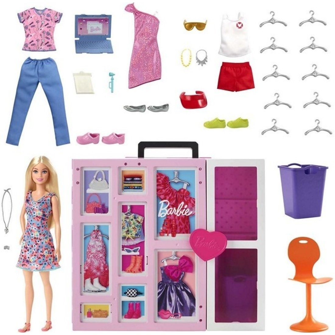 Mattel Barbie Dream Closet Doll and Playset (HGX57) - Image 3
