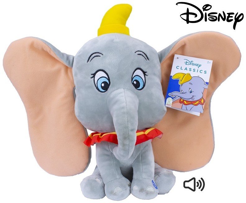 disney-classics-palz-plush-dumbo-with-sound-32cm (1) Λούτρινο Disney Classic Dumbo Ντάμπο το Ελεφαντάκι με Ήχο 32εκ. - Image 1