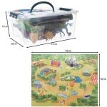 Σετ παιχνιδιών Δεινόσαυροι 24τμχ με Χαλάκι Πάρκο Δεινοσαύρων σε Κουτί - Image 6