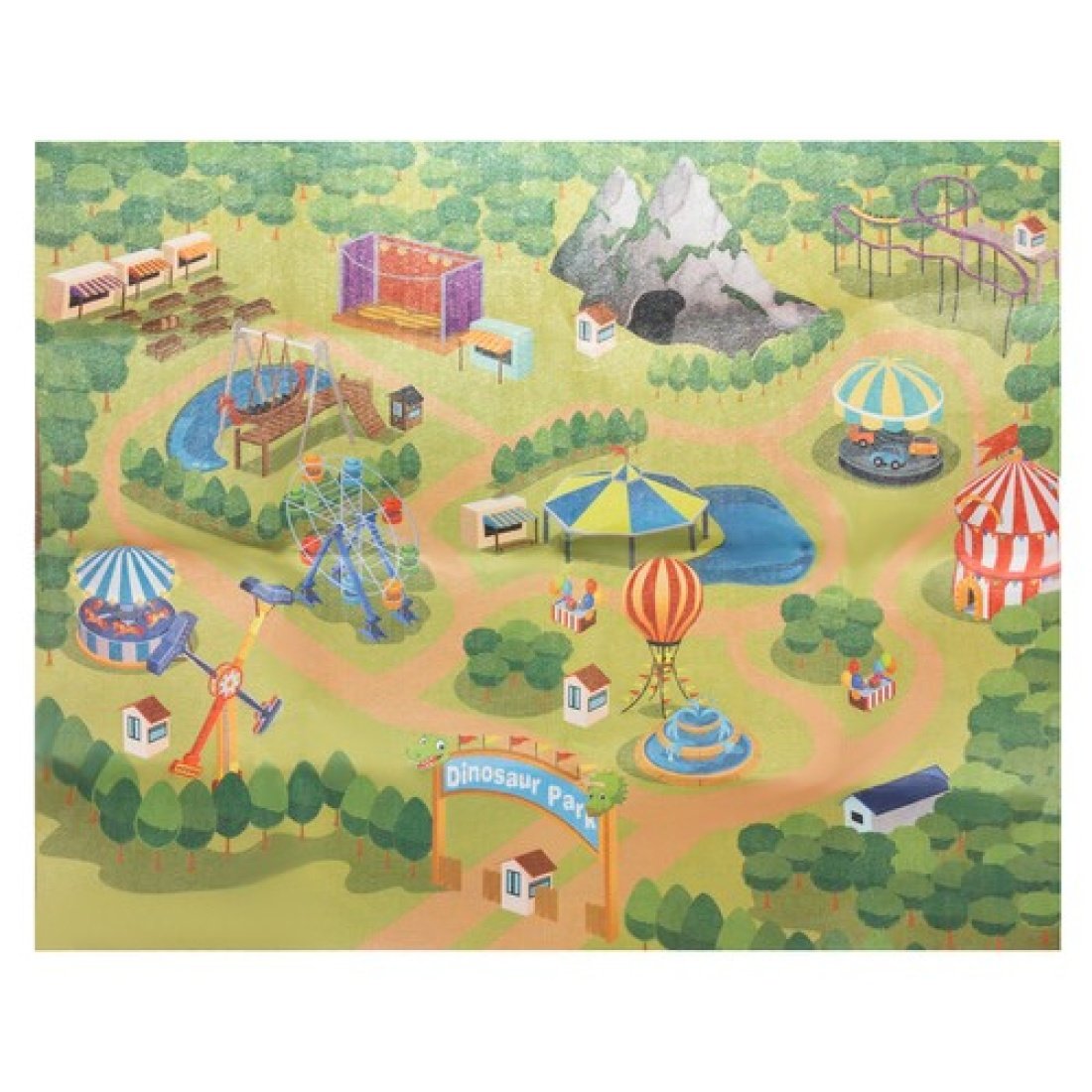 Σετ παιχνιδιών Δεινόσαυροι 24τμχ με Χαλάκι Πάρκο Δεινοσαύρων σε Κουτί - Image 11