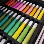 Σετ Ζωγραφικής 145 Τεμαχίων σε Ροζ Βαλιτσάκι με Μονόκερο - Image 8