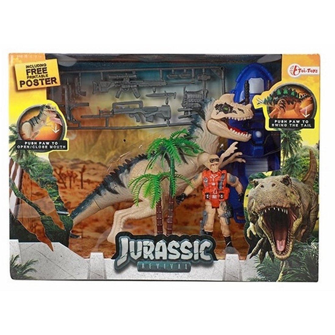 Toi Toys Jurassic World Κερατόσαυρος  με Αξεσουάρ 21X28X10CM - Image 2
