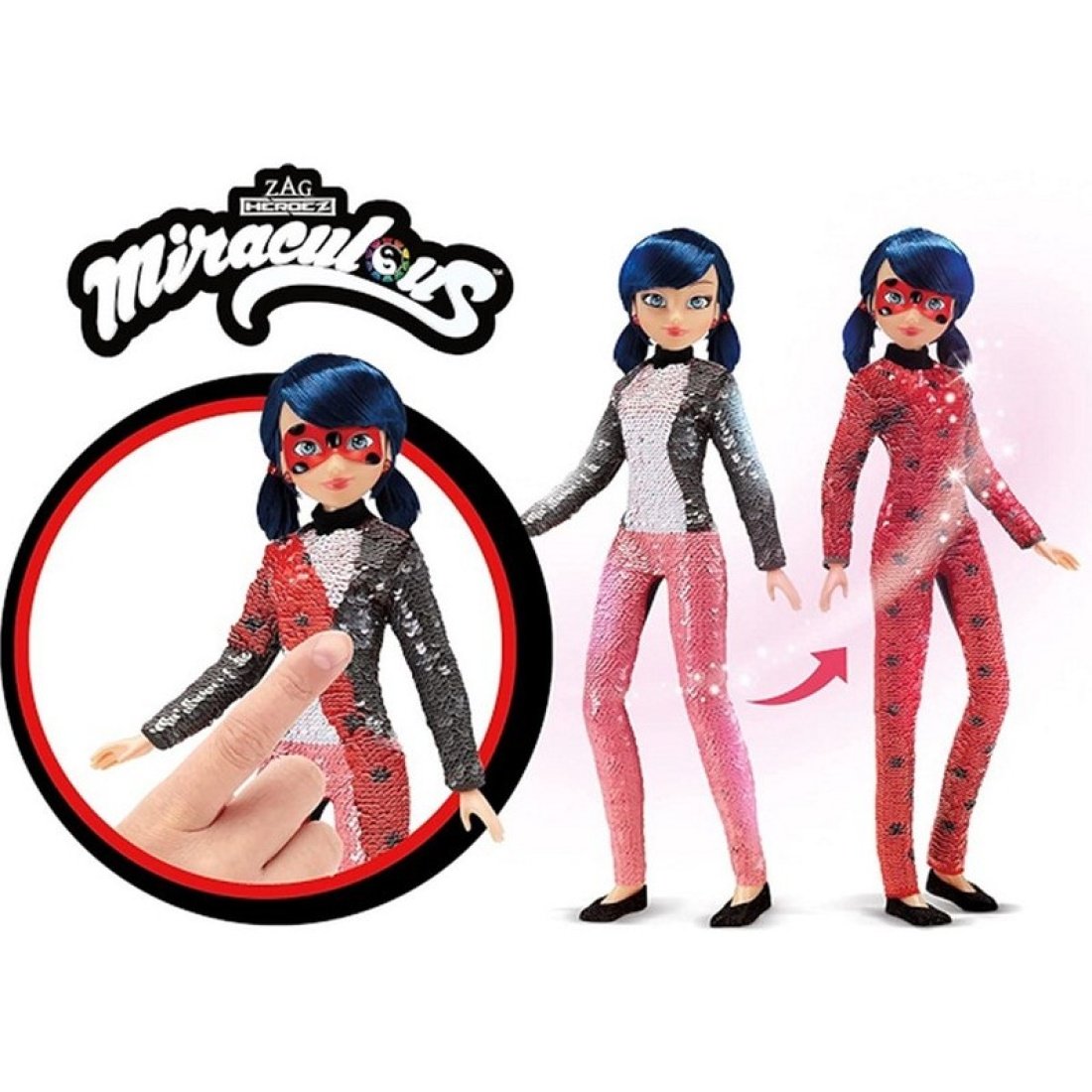 Κούκλα Μαγική Μεταμόρφωση Από Marinette σε LadyBug Miraculous - Image 3