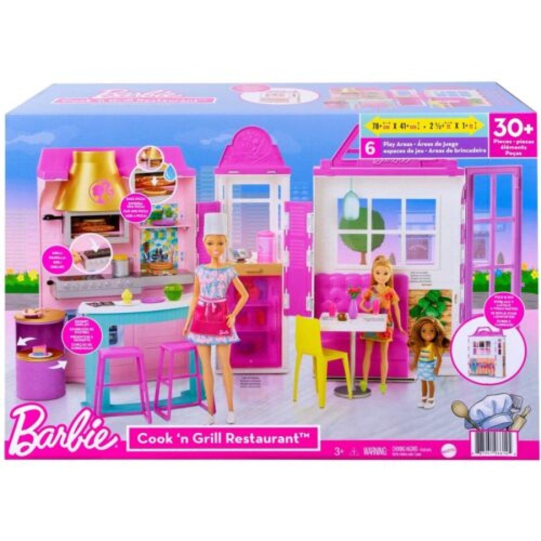 Barbie® Εστιατόριο Cook n Grill για 3+ Ετών - Image 2