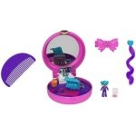 Mattel Polly Pocket Mini – Ο Κόσμος Της Polly Με Χτένα και Κλιπ για τα Μαλλιά Birthday Compact Playset Ροζ) - Image 2