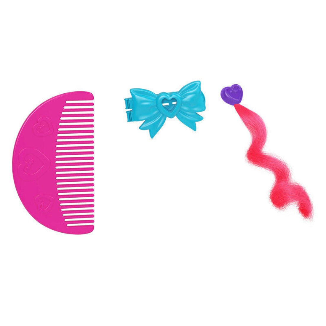 Mattel Polly Pocket Mini – Ο Κόσμος Της Polly Με Χτένα και Κλιπ για τα Μαλλιά Birthday Compact Playset Μπλε - Image 4