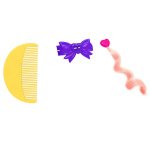 Mattel Polly Pocket Mini – Ο Κόσμος Της Polly Με Χτένα και Κλιπ για τα Μαλλιά Birthday Compact Playset Μωβ - Image 4