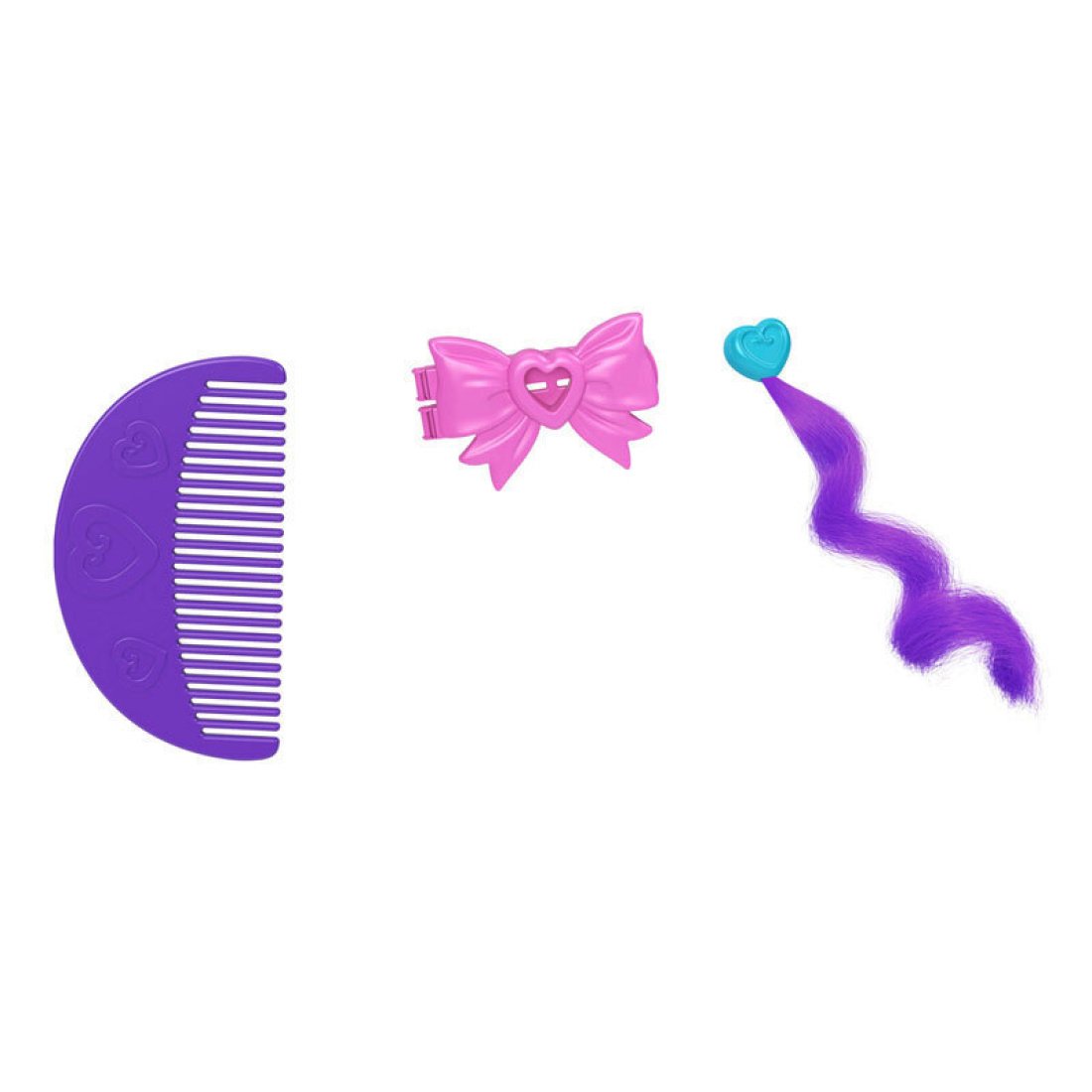 Mattel Polly Pocket Mini – Ο Κόσμος Της Polly Με Χτένα και Κλιπ για τα Μαλλιά Birthday Compact Playset Ροζ) - Image 6