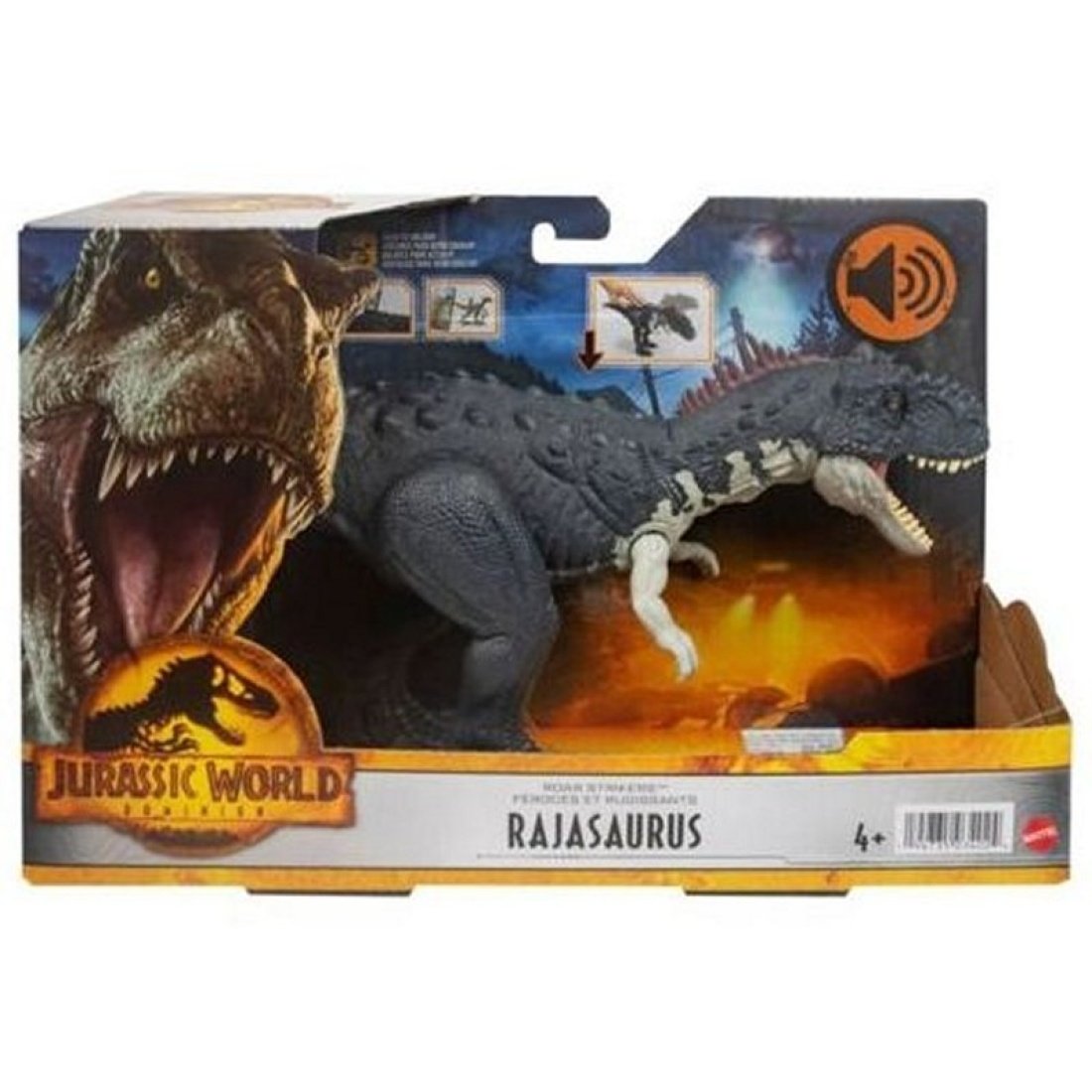 Mattel Jurassic World Νεοι Δεινοσαυροι Με Κινουμενα Μελη, Λειτουργια Επιθεσης & Ηχους Rajasaurus - Image 2