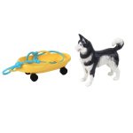 Anlily Doll Κούκλα με Σκύλο Husky Έλκηθρο Χειμερινή Ένδυση - Image 3