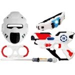 Σετ διαστημικό σπαθί, μάσκα όπλο ζώνη και Χειροπέδες με φως και ήχο, ηλικία 3+ Άσπρο - Image 2