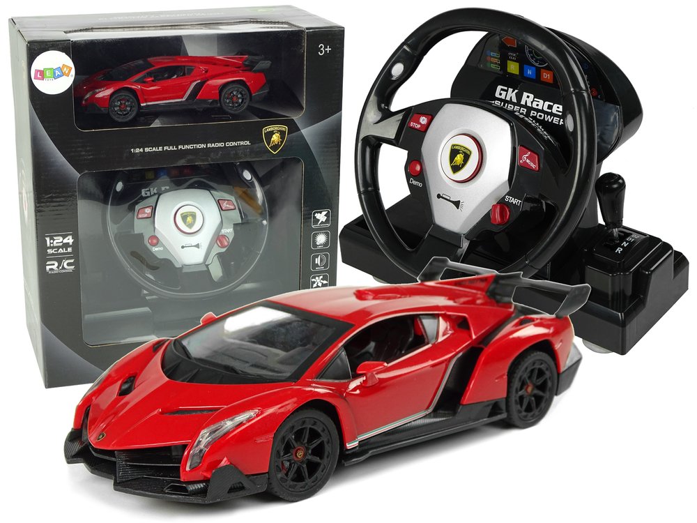 eng_pl_Remote-Controlled-Lamborghini-Veneno-Red-2-4-G-Pilot-Steering-Wheel-Sound-Lights-9742_1 Τηλεκατευθυνόμενο Αυτοκίνητο Lamborghini Venedo Κόκκινη με Τιμόνι και Ταχύτητες - Image 1