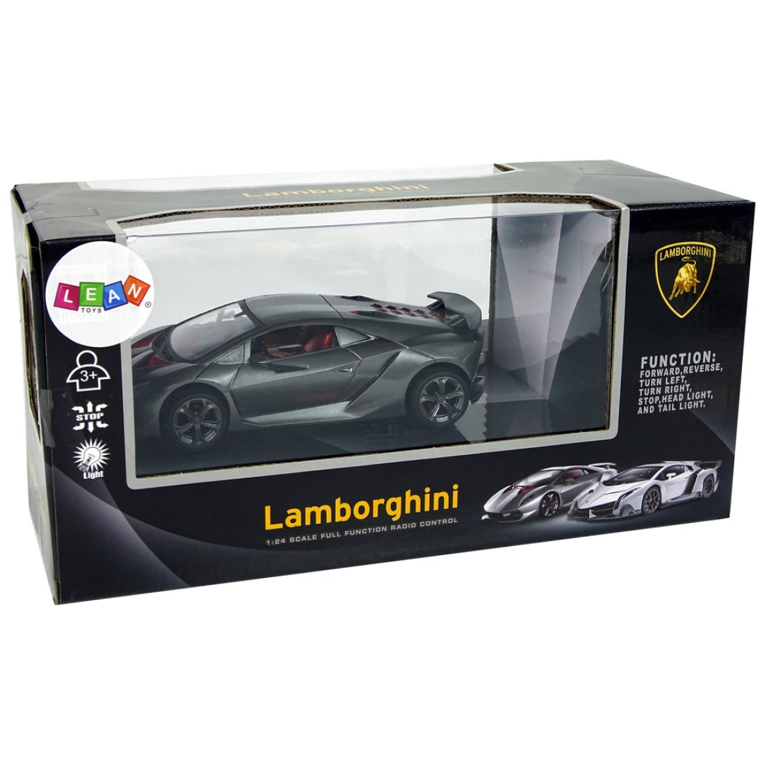 Lamborghini Τηλεκατευθυνόμενο Αυτοκίνητο Silver 1:24 2.4 G Lights - Image 4