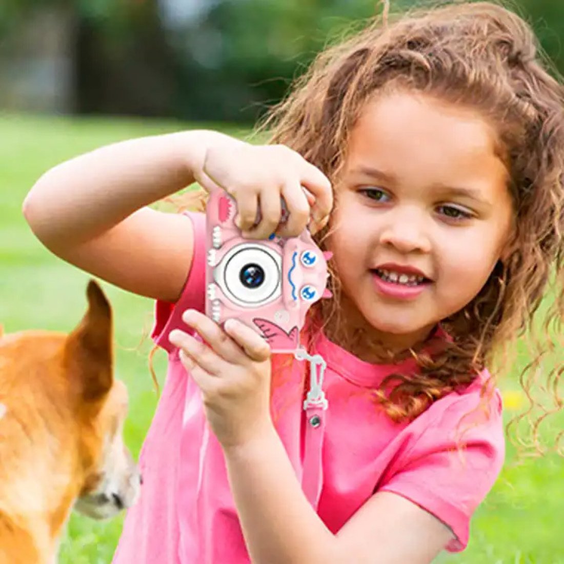 Ψηφιακή φωτογραφική μηχανή για παιδιά C16 Δεινόσαυρος Ροζ - Image 4
