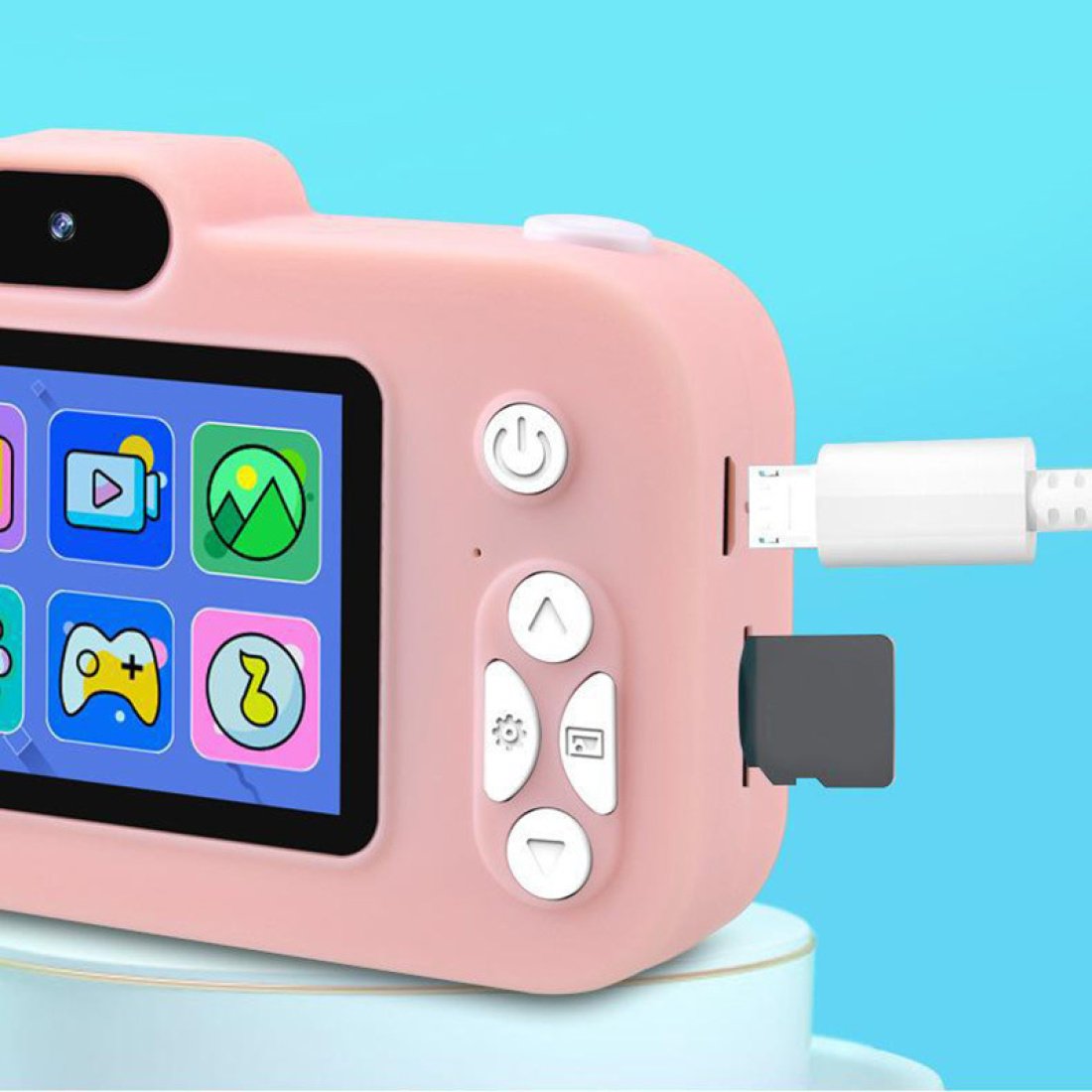 Ψηφιακή φωτογραφική μηχανή για παιδιά Υ8 Αστροναύτης Ροζ - Image 4