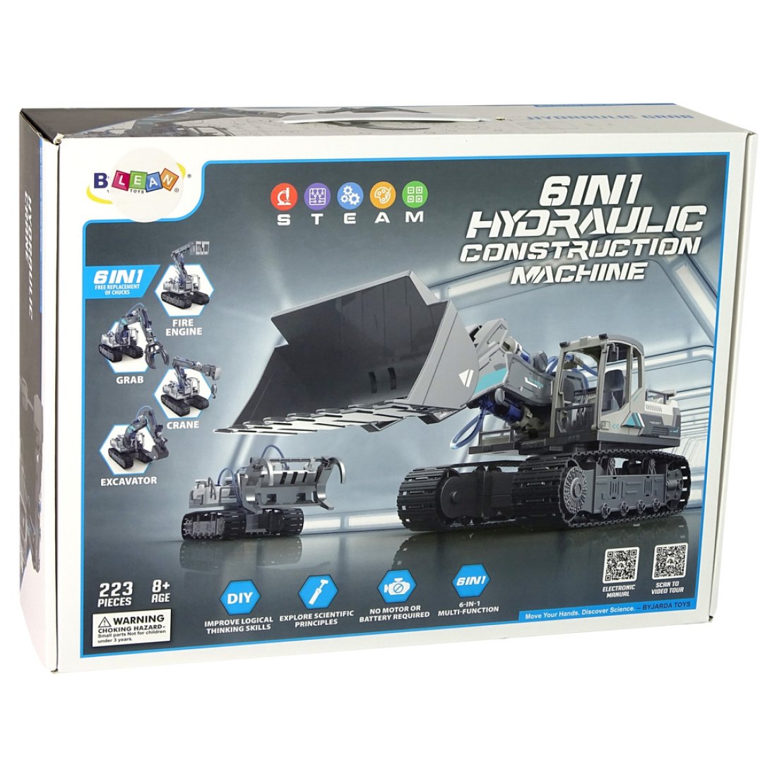 6 σε 1 Κιτ Υδραυλικής Κατασκευής Εκσκαφέων Χωματουργικών Μηχανημάτων DIY Kit - Image 8