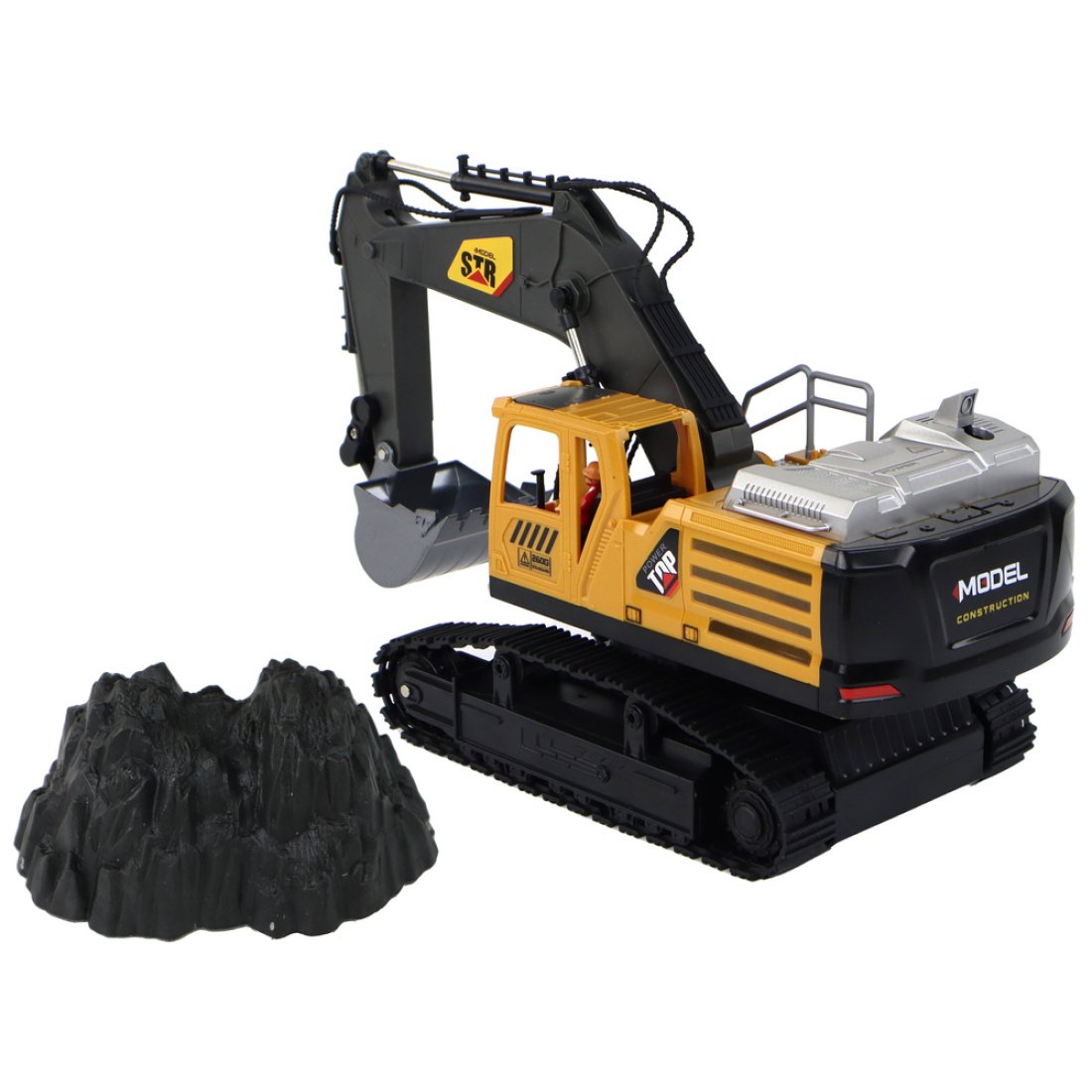 Εκσκαφέας Τηλεκατευθυνόμενος Με Επαναφορτιζόμενες Μπαταρίες14 Channels Κίτρινο 1:14 - Image 10