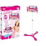 Σετ Παιδικό Καραόκε με Stand και Δύο Μικρόφωνα σε Ροζ χρώμα, Karaoke mp3