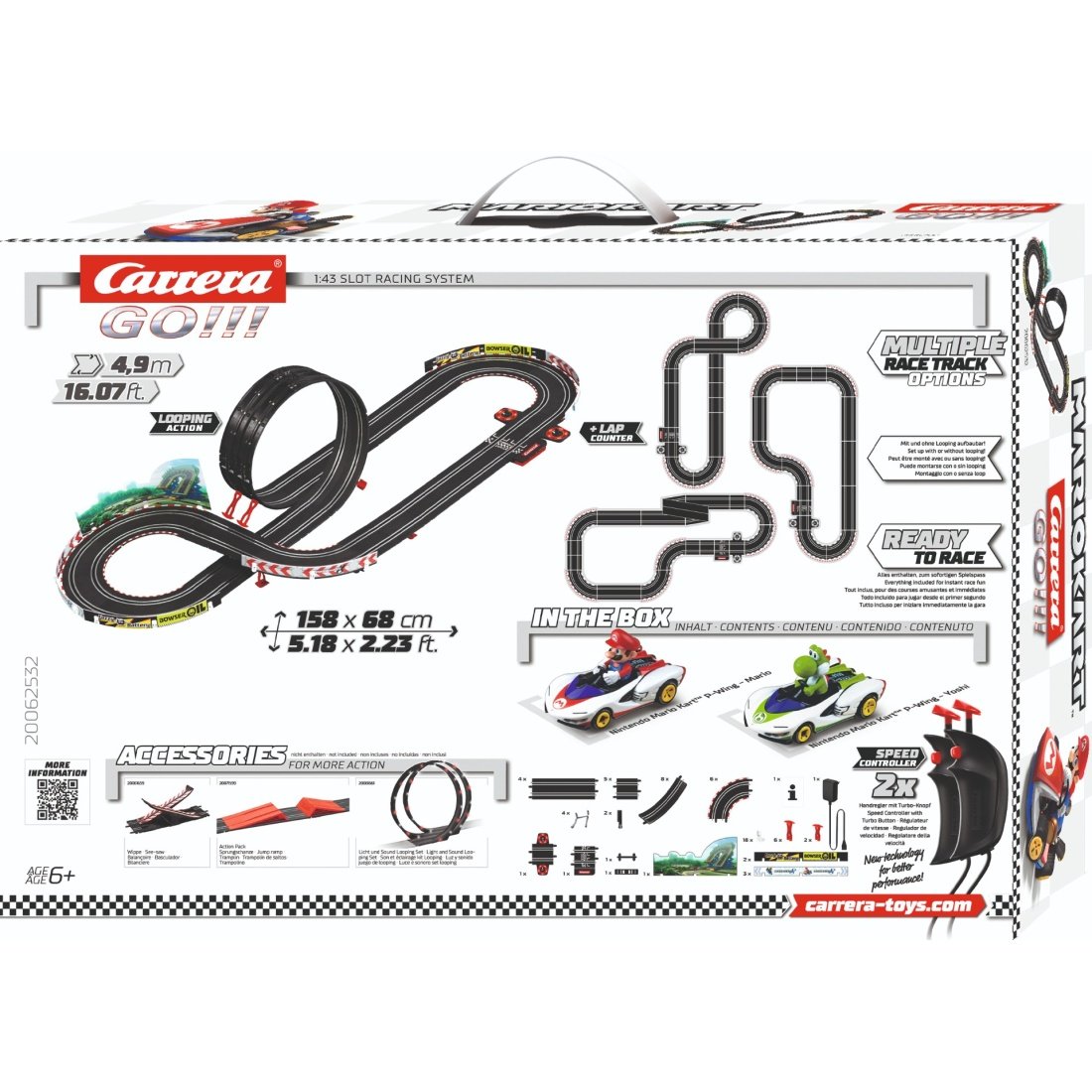 Carrera Go!!! Αυτοκινητόδρομος Mario Kart - P-Wing 1:43 Slot Racing System (20062532) - Image 5