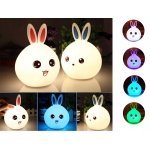 Verk Group Led Παιδικό Διακοσμητικό Φωτιστικό Αφής Κουνελάκι Λευκό RGB - Image 4