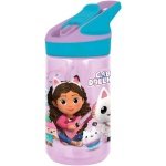 Πλαστικό Παγούρι Gabby’s Dollhouse 480ml Μωβ-Γαλάζιο