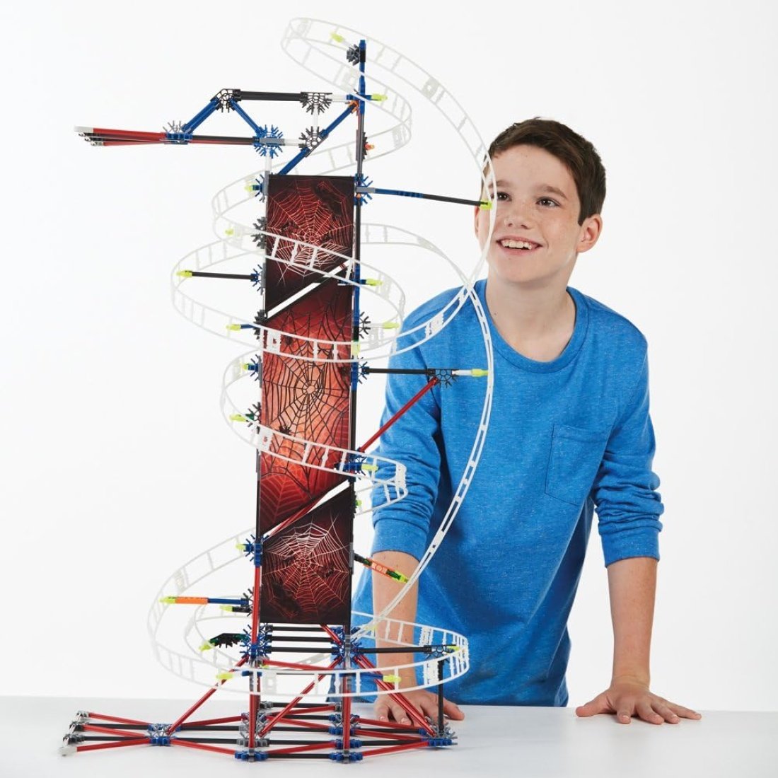 K'Nex Παιχνίδι Κατασκευών Πλαστικό Thrill Rides Roller Coaster Με Κινητήρα Glow in the Dark για Παιδιά 9+ Ετών - Image 3
