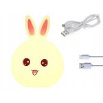 Verk Group Led Παιδικό Διακοσμητικό Φωτιστικό Αφής Κουνελάκι Λευκό RGB - Image 3