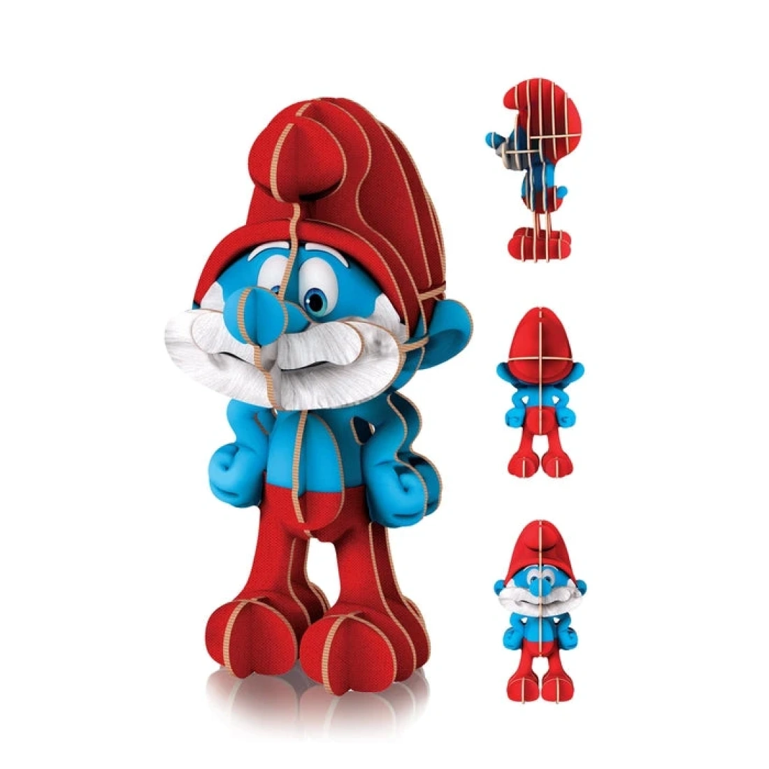 Clementoni The Smurfs Puzzle Στρουμφάκια 104 κομμάτια + 3D Φιγούρα ΠαπαΣτρουμφ, 03481 - Image 2