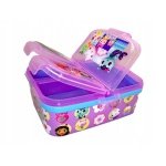 Gabby's Dollhouse Πλαστικό Παιδικό Δοχείο Φαγητού 4 Θέσεων Μωβ Μ19.5 x Π16.5 x Υ6.7cm - Image 3