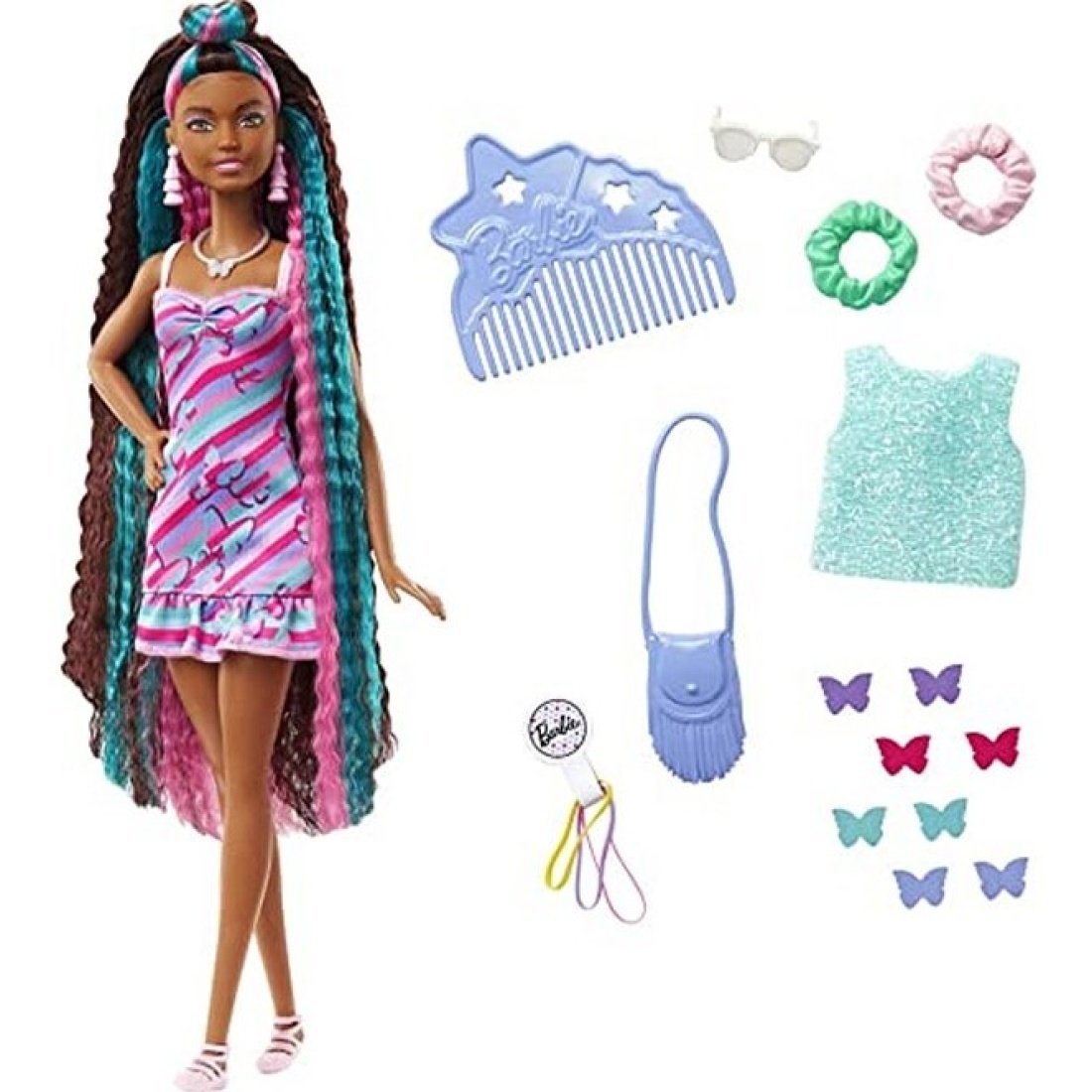 Mattel Barbie Κούκλα Totally Hair για 3+ Ετών - Image 2