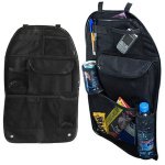 Θήκη Πλάτης Καθίσματος Αυτοκινήτου με 8 Θήκες Αποθήκευσης σε Μαύρο Χρώμα 59x38cm