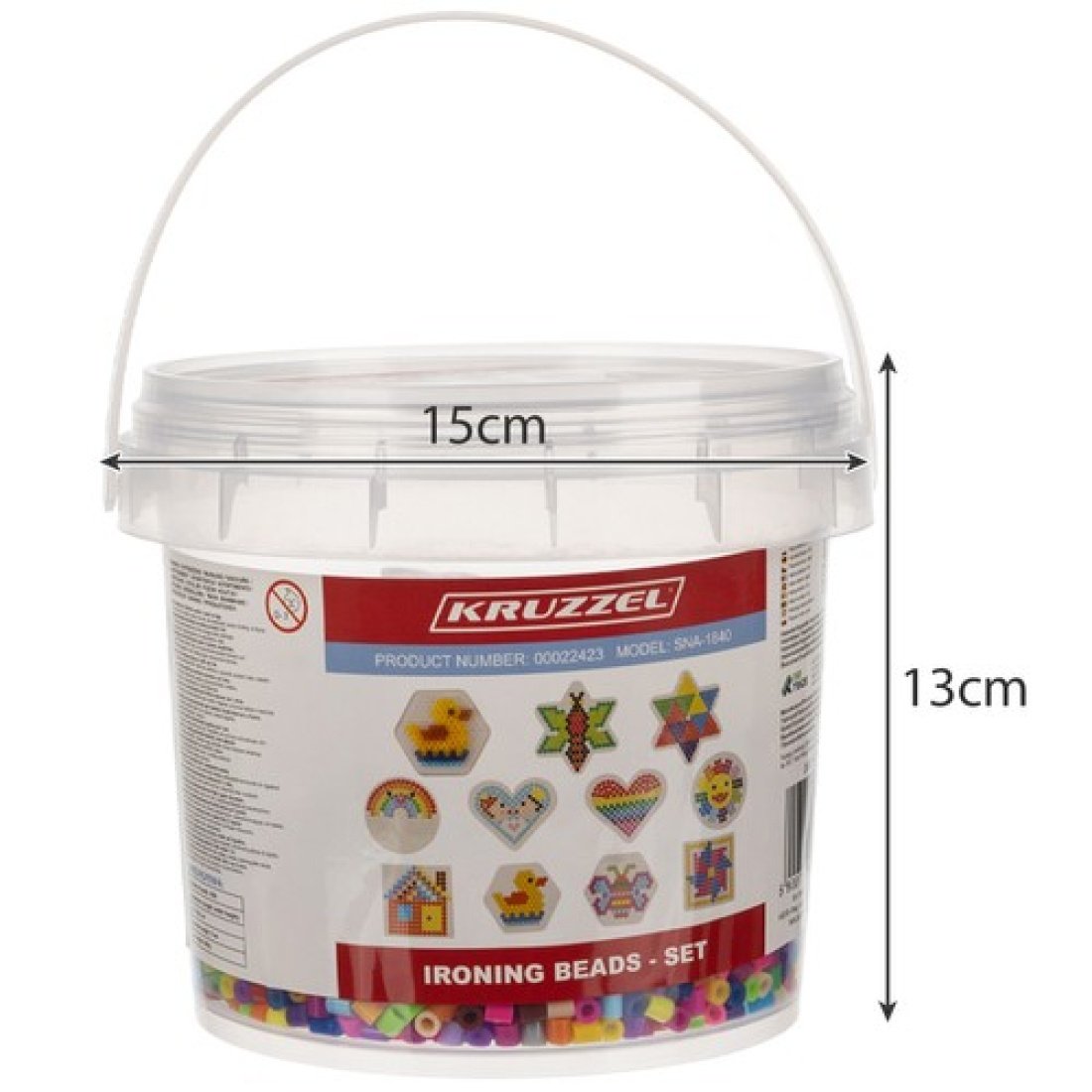 Παιχνίδι χάντρες σιδερώματος 5 διαφορετικές βάσεις και 5000 πέρλες για διαφορετικά σχέδια, Iron-on beads 22423 - Image 3