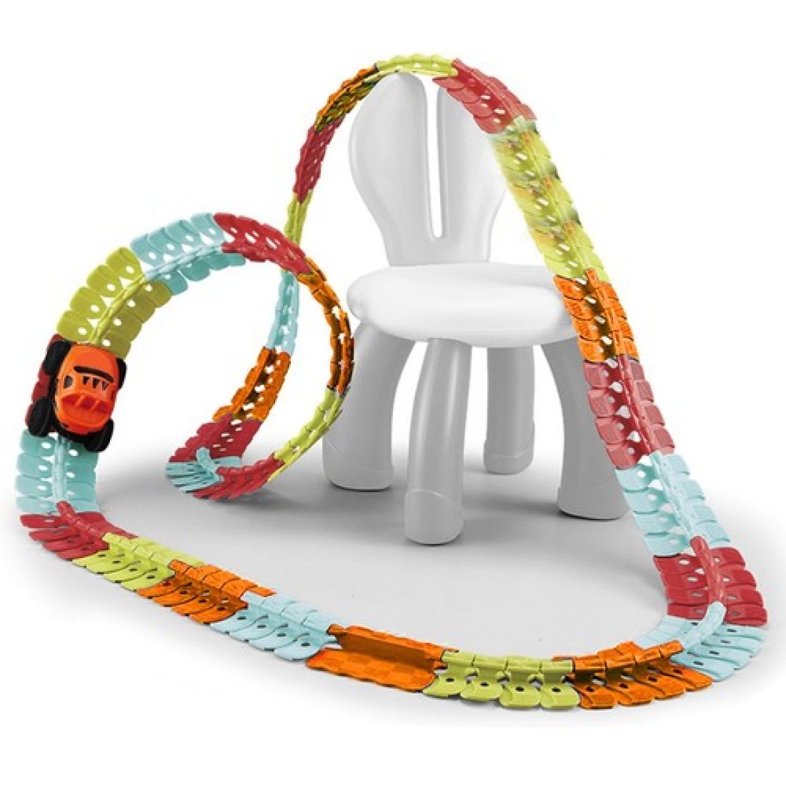 Kruzzel Σετ αγωνιστική πίστα αυτοκινητόδρομος 193 τεμαχίων, με αυτοκίνητο, 10x7.5x7 cm - Kruzzel - Image 11