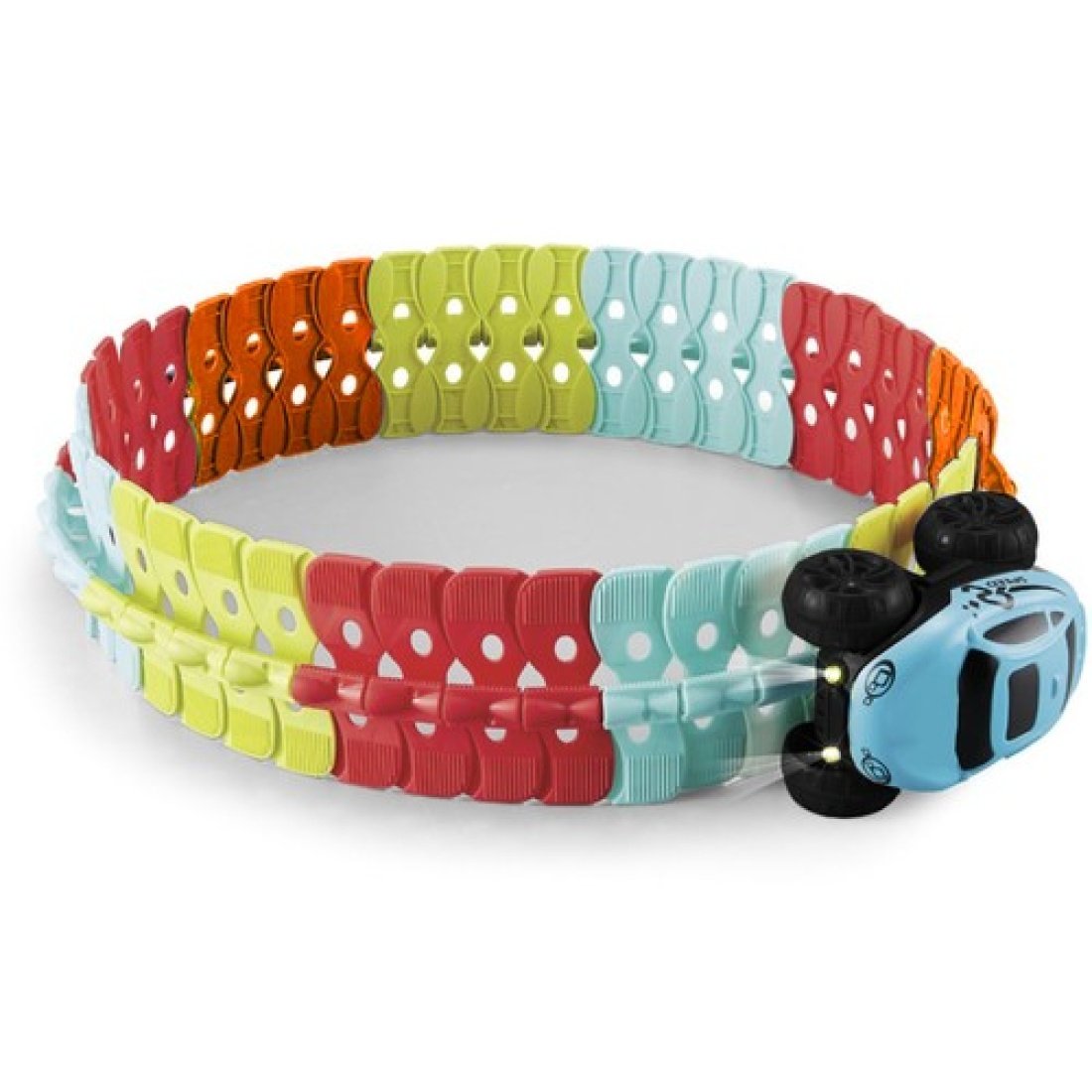 Kruzzel Σετ αγωνιστική πίστα αυτοκινητόδρομος 193 τεμαχίων, με αυτοκίνητο, 10x7.5x7 cm - Kruzzel - Image 10