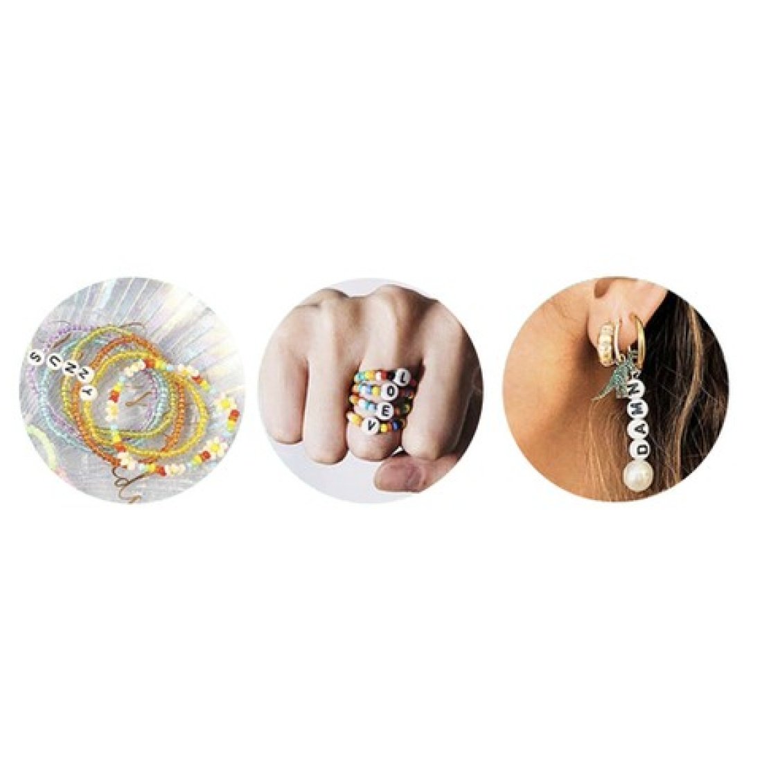 Σετ Χάντρες και Αξεσουάρ για Κοσμήματα-Βραχιόλια για Παιδιά 900τμχ. - Image 9