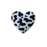 Αξεσουάρ για Διακόσμηση Παπουτσιών Crocs σχέδιο Καρδιά Ασπρόμαυρη