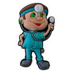 Αξεσουάρ για Διακόσμηση Παπουτσιών Crocs σχέδιο Γιατρός Γαλάζιο